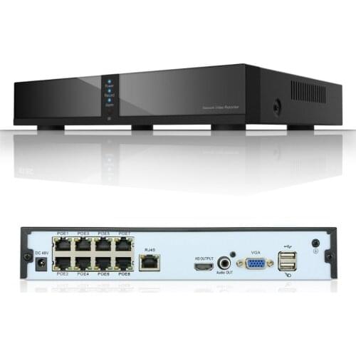 Seculink 4CH 8CH PoE NVR 4MP/5MP ONVIF Network Video Recorder Advanced Compression Motion Detection Cloud P2P Remote Control