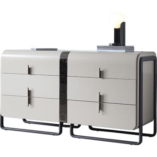 Light luxury solid wood TV cabinet simple storage cabinet living room wall storage cabinet modern furniture