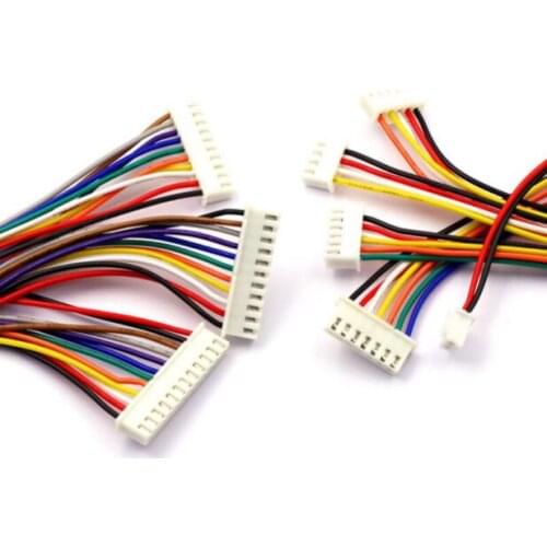 Connector Plug Wire 10pcs/lot JST XH 2.54 2/3/4/5/6/7/8/9/10 Pin Pitch 2.54mm Cable 30cm Length 26AWG