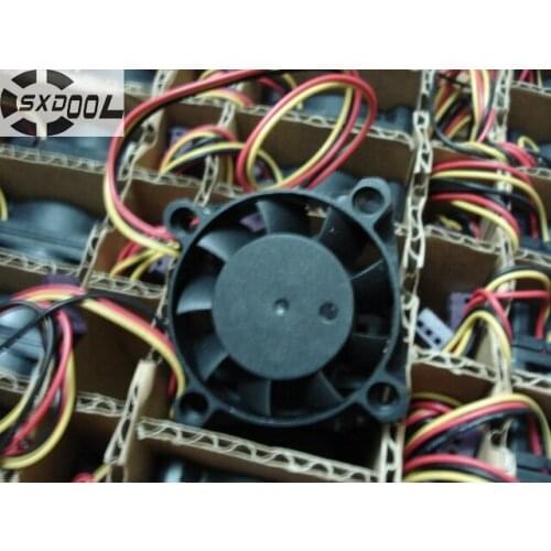SXDOOL mini fan 4010 12v 0.12A dual ball three-wire silent 4CM 4cm