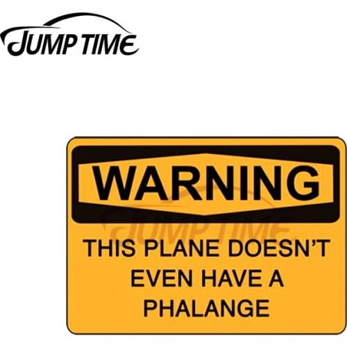 Jump Time 13 x 7cm For Left phalange B Creative Car Sticker Waterproof Decal Vinyl Material Decals Scratch-proof For JDM SUV RV