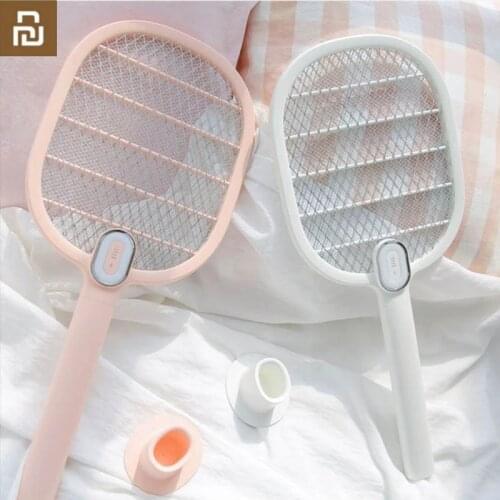 Youpin 3Life Electric Mosquito Swatter Rechargeable LED Electric Insect Bug Fly Mosquito Dispeller Killer Racket 3-Layer Net h30