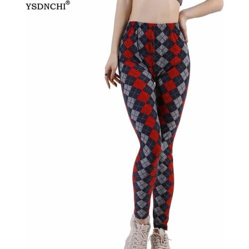YSDNCHI High Waist Leggings Push Up Womens Print Trousers Hip Lifting Exercise Fitness Pants Running Leggins Sport Elasticity