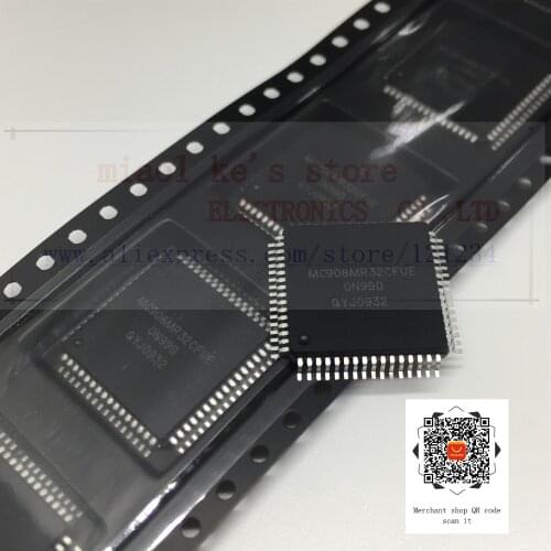 [ 1pcs/1lot ]100%New original: MC908MR32CFUE MC908MR32CFU MC908MR32 - IC MCU 8BIT 32KB(32Kx8) FLASH 64QFP(14x14)