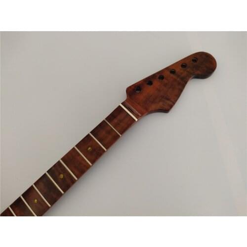 1pc Best Canadian flame maple electric guitar neck 21 frets maple fingerboard gloss