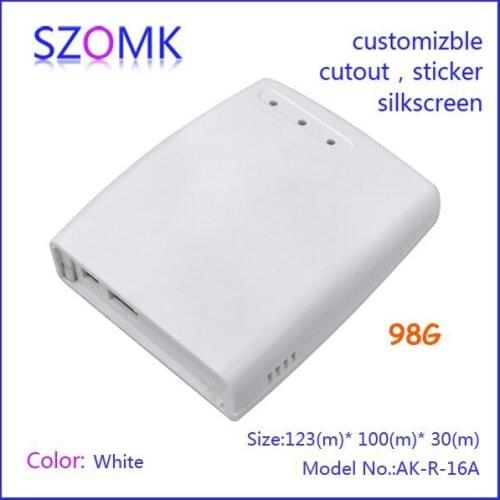 10 pcs, plastic abs enclosure wireless system card reader 123*100*30mm junction housing abs switch box, distribution box