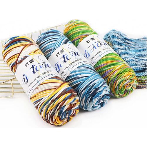 100g Fancy Knitting Yarn Crochet Soft Cotton 200m Colorful Yarn Silk Yarn Thread Alize Yarn