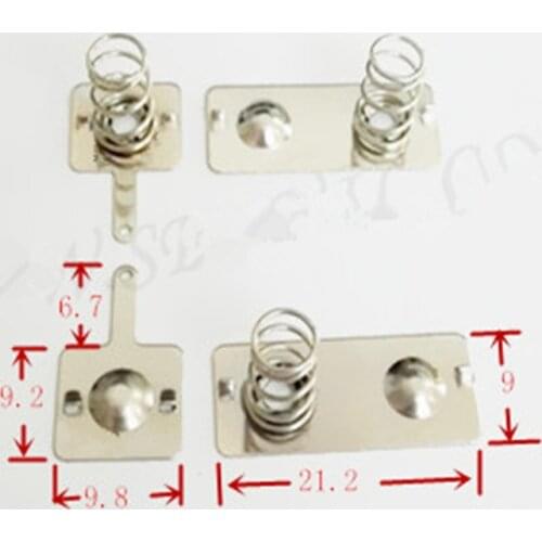 200pcs Battery shrapnel AAA batteries electronic toys spring contact iron 9.1 * 9.8MM 50pairs