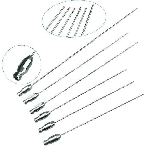 6pcs Water Injection Cannulas Liposuction 10holes Water Infiltration Cannulas Needles Liposuction Instrument