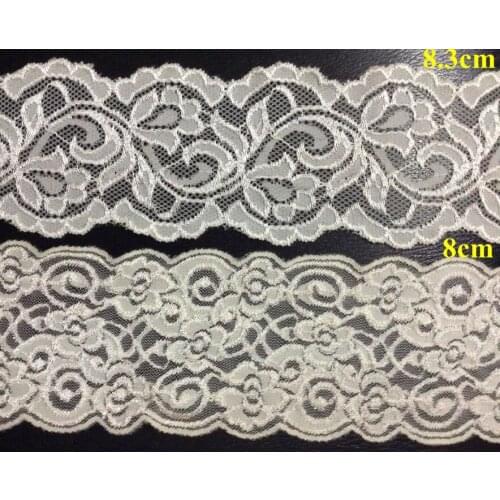 8cm/8.3cm exquisite elastic jacquard lace trim, soft and elegant lace trim,XERY0624A