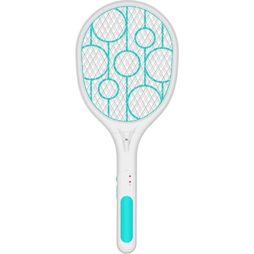 Mosquito Swatter Killer Led Light Tennis Bat Hand-Held Racket Rechargeable Electric Fly Insect Racket Zapper Killer New