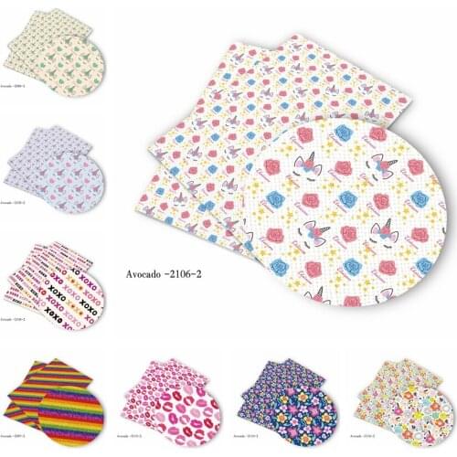 Diy accessories 30*136cm Printed Faux Synthetic Leather for Bow,DIY handmade Materials