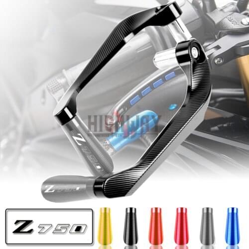 Motorcycle CNC Aluminum 7/8'' 22mm Brake Clutch Levers Guard Handlebar Protector For Kawasaki Z750 Z 750