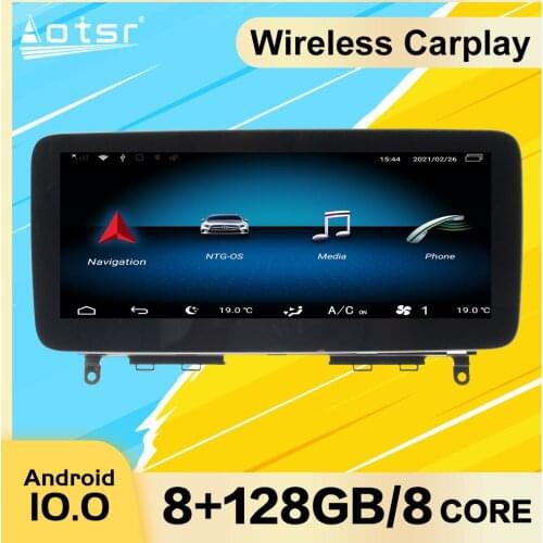 8+128G 8core Android 10 For Mecerdes Benz C W204 2007-2011 Car Multimedia Player Auto Stereo Car GPS Radio Navi Tape Recorder