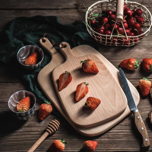 Kitchen Wooden Chopping Blocks Pizza Bread Fruit Dessert Board Kitchen Tools Accessories Sushi Cutting Board Serving Tray