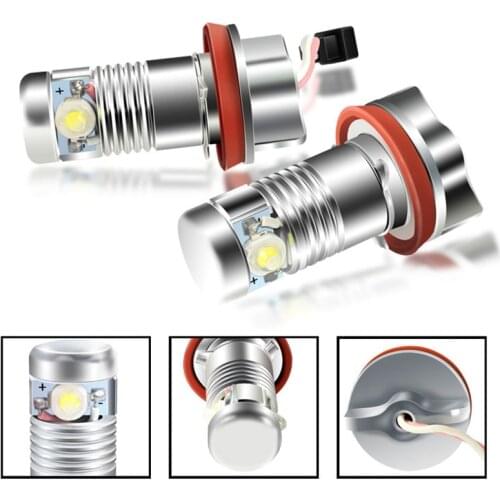 H8 Headlight Bulb 7000K LED Angel Eyes Lights Canbus for -BMW E60 E61 E63 X5 E70 X6 E71 E90 E91 E92 E93 M3 E89 E82 E87