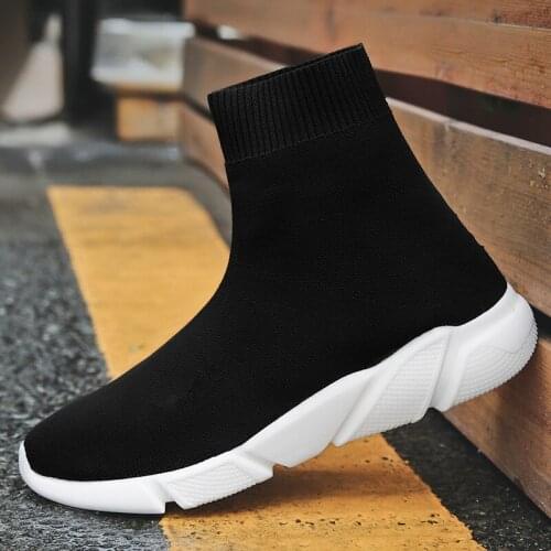 2020 new Women Casual Stretch Sock Shoes Fashion Bling Sneakers Woman Flats Elastic Shoes Outdoor Female Slip On Trainers hot