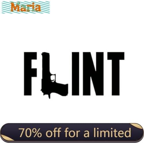 Hot Sell Flint Rifle Gun Michigan Flint KK Vinyl Car Stickers for Car Window Protection Car Decoration A4 Q3 Auto Decoration