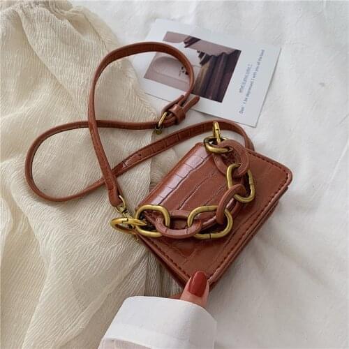 Stone Pattern Small Crossbody Bags For Women Handbag 2020 Summer Chain Strap Mini Handbags Lady Shoulder Messenger Bag Totes Sac