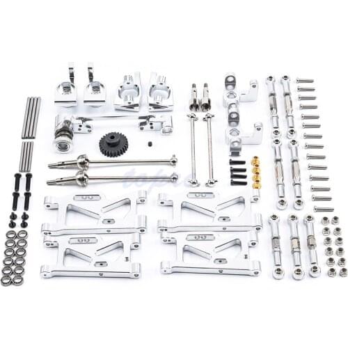 Metal Upgrade Kit Swing Arm Steering Cup C Seat Gear Drive Shaft Pull Rod For WLtoys 124019 124018 144001 1/14 RC Car Spare Part