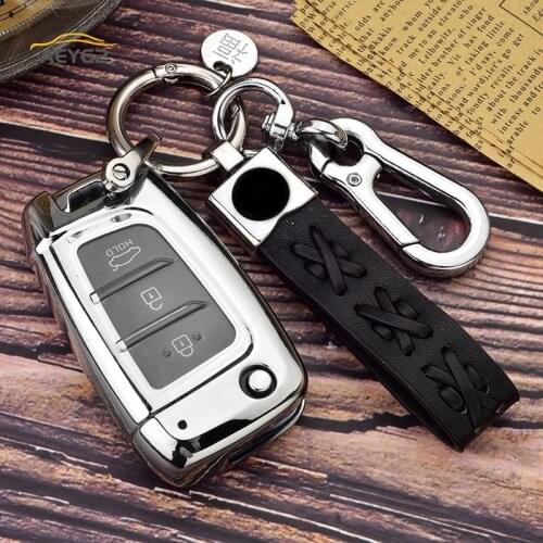 Soft TPU Car Remote Key Cover Case For Hyundai Elantra i30 i35 i40 Tucson Kona Solaris Santa Fe Verna Genesis Fe Key Protector