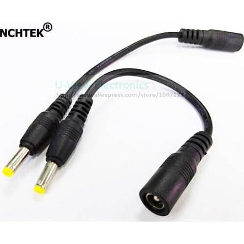 NCHTEK Straight DC 4.0*1.7mm Male to DC 5.5*2.5mm Female Power Connector Cable, DC Adapter Cable/Free Shipping/10PCS