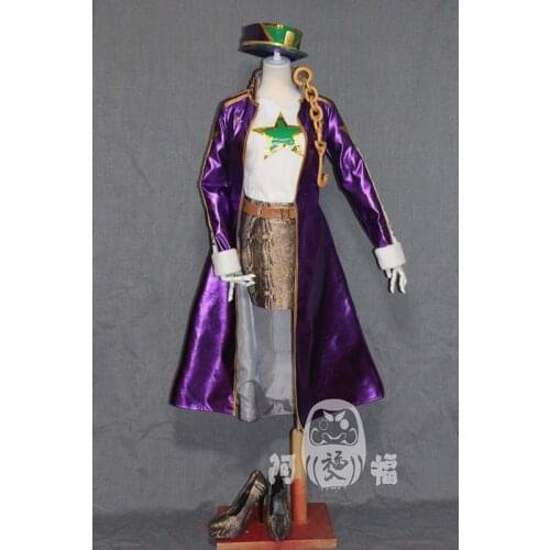 JoJos Bizarre Adventure Kujo Jotaro Cosplay Costumes Sexual Turn Uniform Suit Full Set Unisex Role Play Clothing Custom-Make