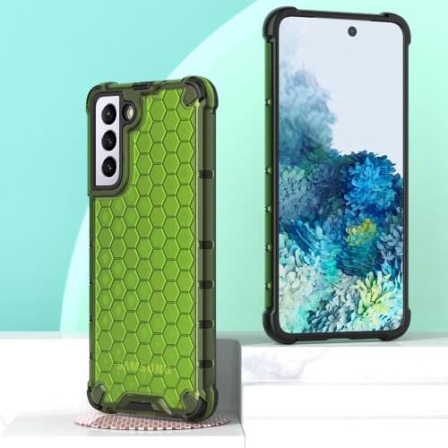 Shockproof Case for Samsung S21 Ultra S21+ Plus 5G Honeycomb Phone Cover for Galaxy A32 A52 A72 A21S M21 M30S M31S M51