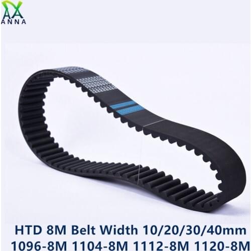 HTD 8M synchronous Timing belt C=1096/1104/1112/1120 width 50mm Teeth 137 138 139 140 HTD8M 1096-8M 1104-8 1112-8M 1120-8M