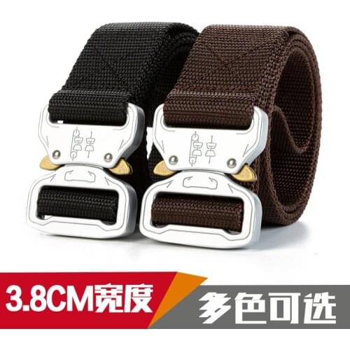 New Army Style Combat Belts Quick Release Tactical Belt Fashion Men Canvas Waistband Outdoor Hunting Optional 130cm