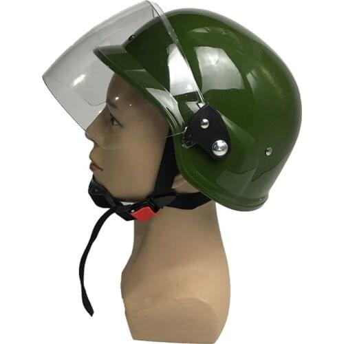 Unisex Retro Half Anti Riot Helmet Black/green Half Face Helmet Chopper Biker Casque Motor Safety Hat Security Appliance