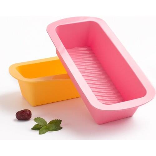 Silicone Cake Mold Rectangle Shape Pan Bakeware Moulds Bread Toast Candy Mold Form Bakeware Baking Dishes Pastry Tools Bakeware