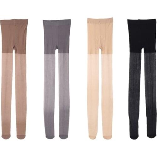 Sexy Glitter Shimmer Hosiery Pantyhose Night Club Solid Color Luxury Dance Tights Lingerie Ultra-Thin Mesh Sheer Glossy Stocking