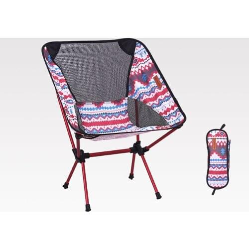 Outdoor folding chair moon chair ultra light portable aluminum alloy fishing chair camping folding table and chair leisure