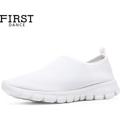 FIRST DANCE Fashion Dropshipping White Shoes Flats Women Casual Shoes Leisure Outdoor Walking Shoes for Women Sapato Feminino