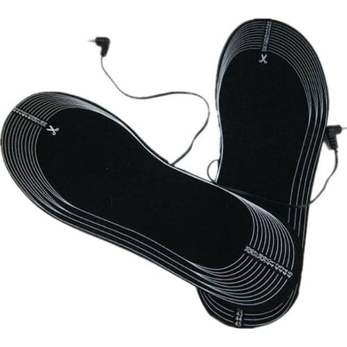 1 Pair Heated Insole Shoe Boot Foot Warmer Rechargeable Electronic Heater Pad for Winter New