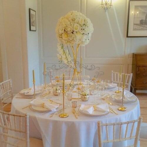 10PCS Floor Vases Flowers Vase Column Stand Metal Pillar Road Lead Wedding Centerpieces Rack Event Party Christmas Decoration