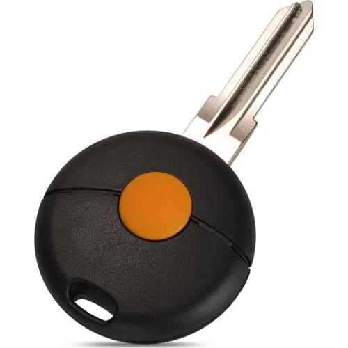 10pcs for Benz Smart for two 1998-2012 US Replacement Car Key Case Uncut Blade Flip Key Shell 1 Button Remote Key Shell