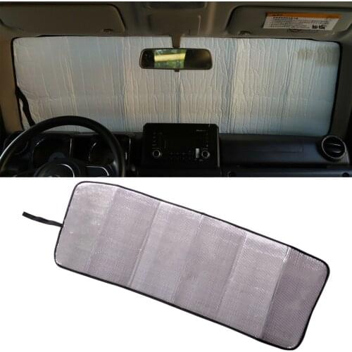 118x44 cm Front Windshield Sunshade Sun Visor Block UV Protector Car Fit for Suzuki Jimny 2019 2020
