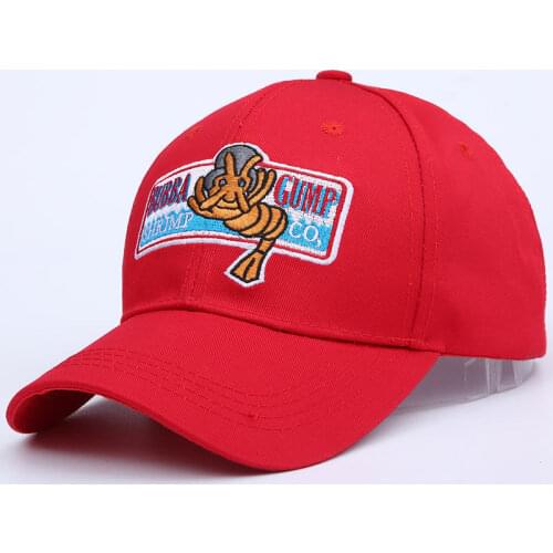 1994 BUBBA GUMP SHRIMP Baseball cap men women Sport hats Summer Cap Embroidered casual Hat Forrest Gump caps Costume wholesale