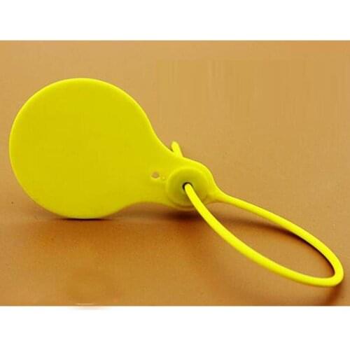 50pcs plastic seal cable tie lable with steel sheet disposable anti-theft 210mm