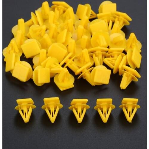 50Pcs Car Door Plank Fastener Plastic Rivet Fixed Clamp Interior Trim Panel Clips Auto Fasteners Retainer For Hyundai 11mm Hole