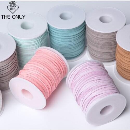 50 YardsX6 Pcs/lot Tassel Material DIY Velvet Belt Leather Rope Ribbon Flowers Fringed Packaging Deerskin Sewing Accessory