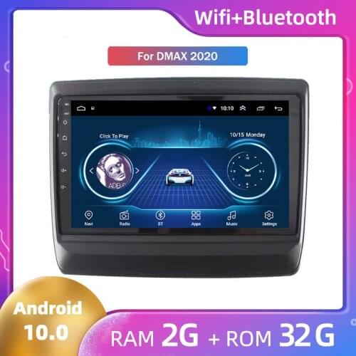 Android 10 Car Radio Autoradio Car Multimedia MP5 Player Buletooth Mirror Link for Isuzu DMAX 2020 Large Screen GPS Navigator