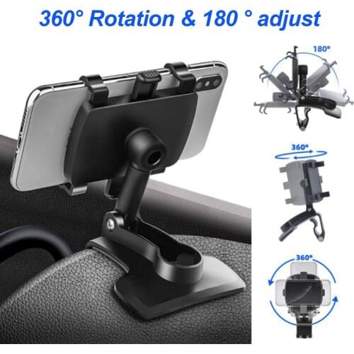 Car Phone Holder Car Dashboard Mobile Phone Holder Stand Multifunctional Support Frame GPS Mount Support For iPhone 12 pro