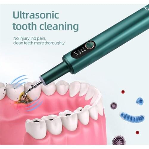 CkeyiN Ultrasonic Dental irrigator Smoke Stain Dental Plaque Cleaner 3 Modes Tooth Irrigator Oral Care Electric Dental Water Jet
