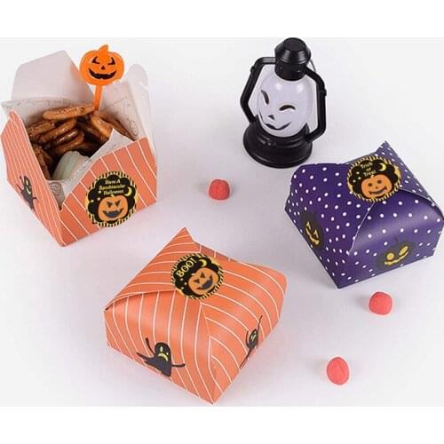 Kids Cartoon Pumpkins Sticker Roll Colorful 500-Count Stickers Round Grimace Sticker Halloween Party Gift Supply UD88
