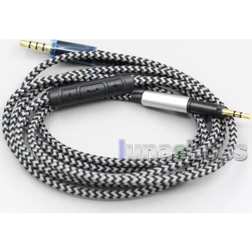 LN004961 Hi-OFC With Mic Remote Headphone Cable For AKG K450 K451 K452 K480 Q460 Headset