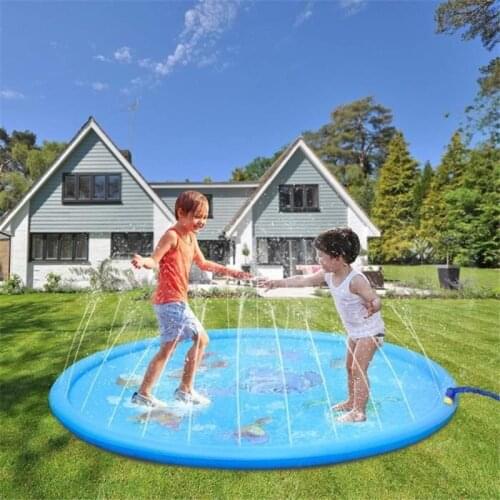 Inflatable Spray Water Cushion Summer Kids Play Water Mat Lawn Games Pad Sprinkler Play Toys Outdoor Tub Swimming Pool