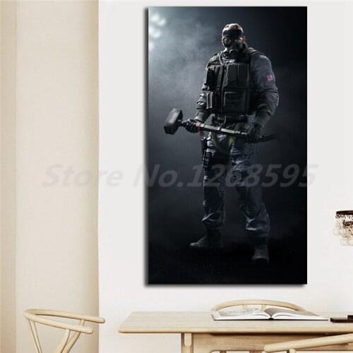 Rook Of Rainbow Six Siege Wall Art Canvas Poster And Print Canvas Painting Decorative Picture For Office Living Room Home Decor